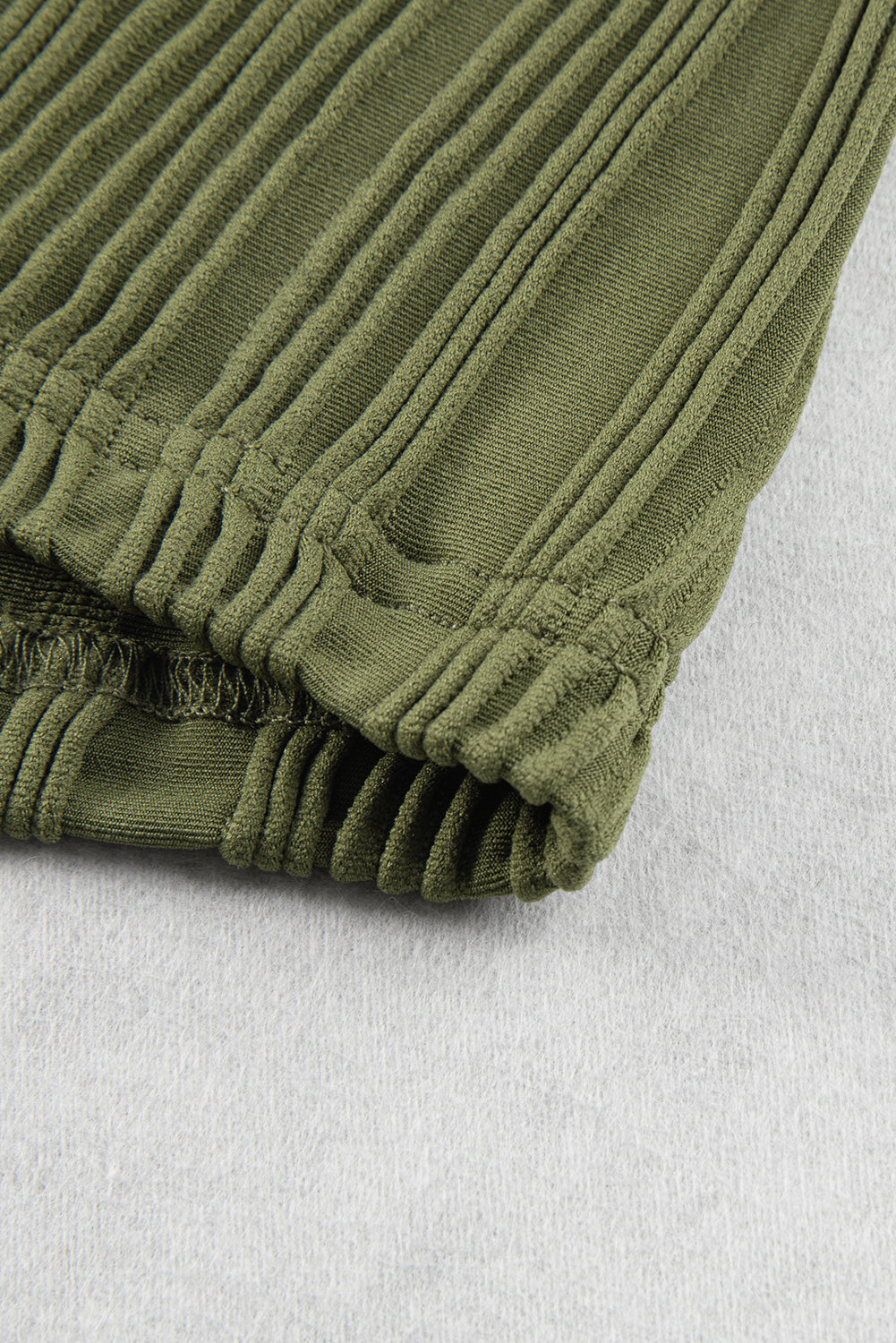 Black Wavy Texture Cap Sleeve Top | Dia&Popo