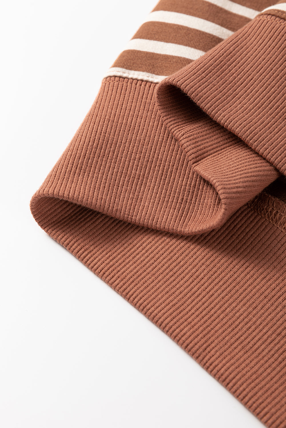 Casual Stripe Colorblock Drop Shoulder Oversize Sweatshirt