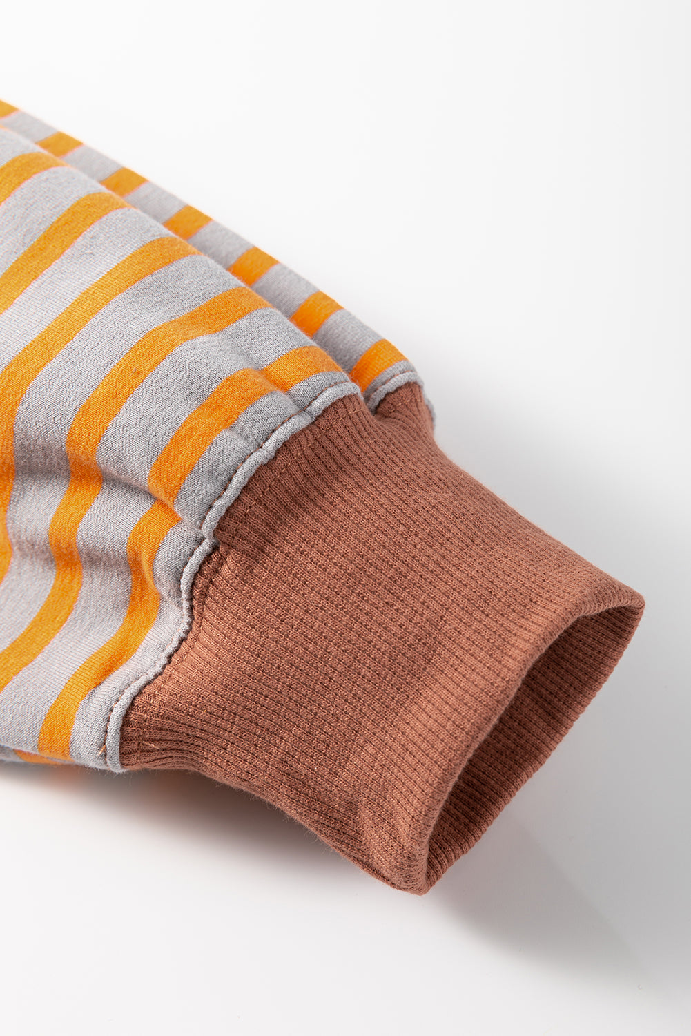 Casual Stripe Colorblock Drop Shoulder Oversize Sweatshirt