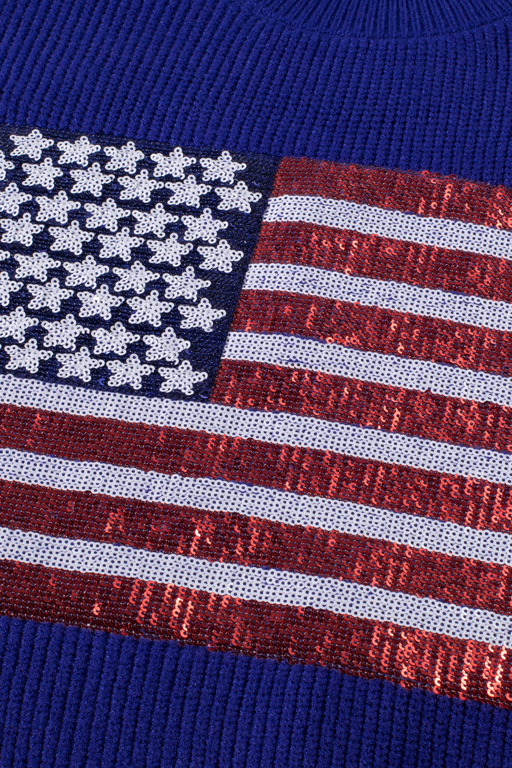 Bonbon Sparkling American Flag Knitted Vest