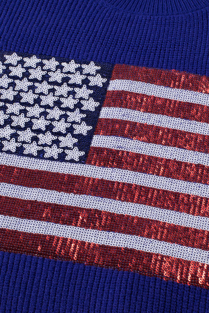 Bonbon Sparkling American Flag Knitted Vest